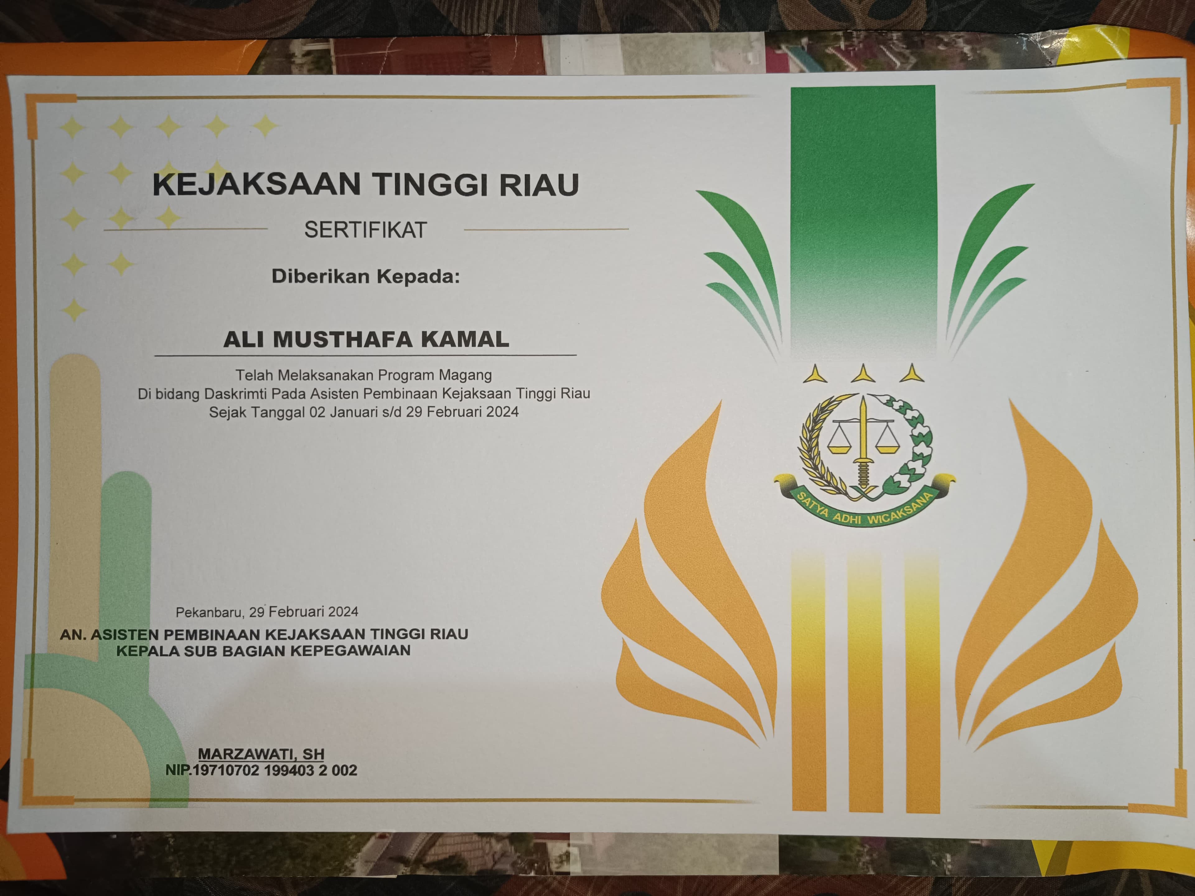 Kejaksaan Tinggi Riau logo